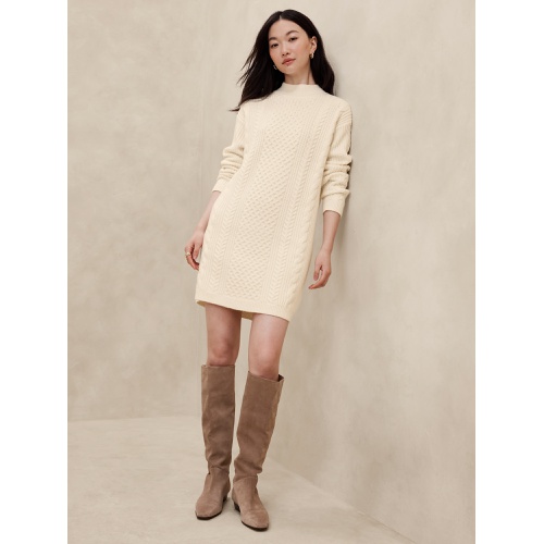 바나나리퍼블릭 Cable Mini Sweater Dress