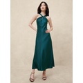 Satin Column Maxi Dress