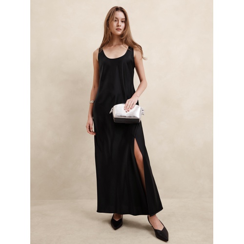 바나나리퍼블릭 Satin Maxi Dress