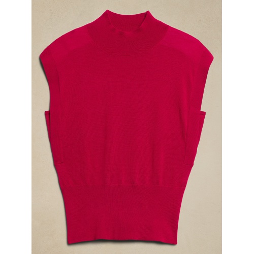 바나나리퍼블릭 Merino Wool Mock-Neck Sweater