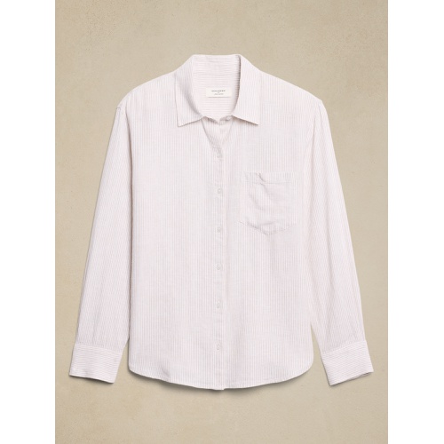 바나나리퍼블릭 Classic Linen-Blend Shirt