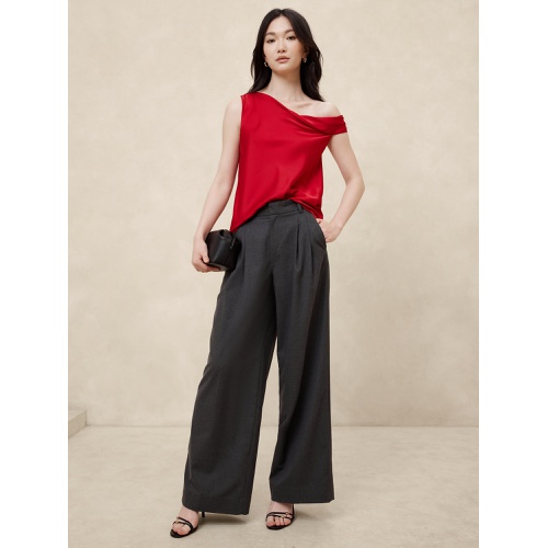 바나나리퍼블릭 Off-Shoulder Satin Blouse