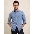 Slim Linen-Blend Shirt