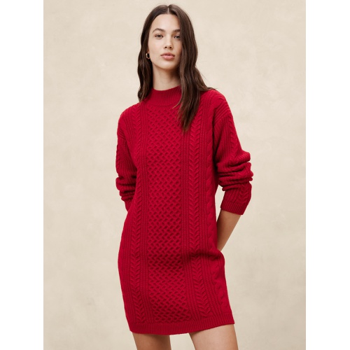 바나나리퍼블릭 Cable Mini Sweater Dress