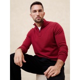 Merino Wool Quarter-Zip Sweater