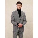 Tailored-Fit Donegal Suit Jacket