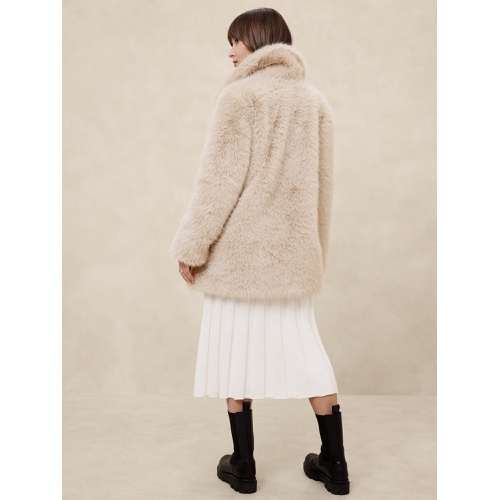 바나나리퍼블릭 Faux Fur Coat