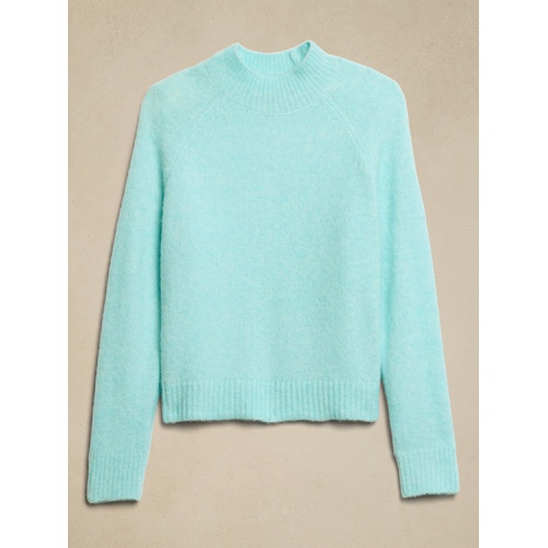 바나나리퍼블릭 Fuzzy Mock-Neck Sweater