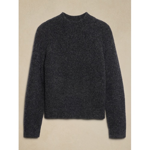 바나나리퍼블릭 Fuzzy Mock-Neck Sweater