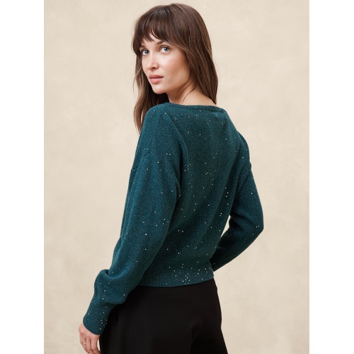 바나나리퍼블릭 Asymmetrical Sequin Sweater