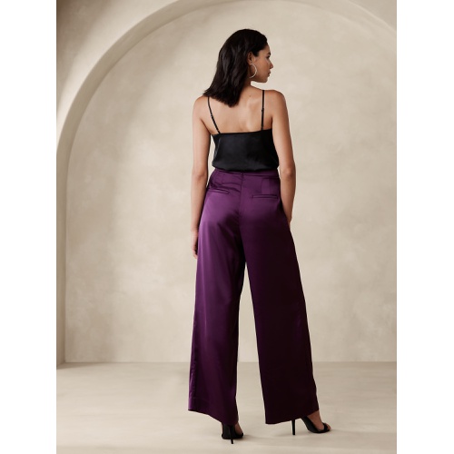 바나나리퍼블릭 Satin Wide-Leg Pant