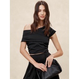 Taffeta Cropped Top