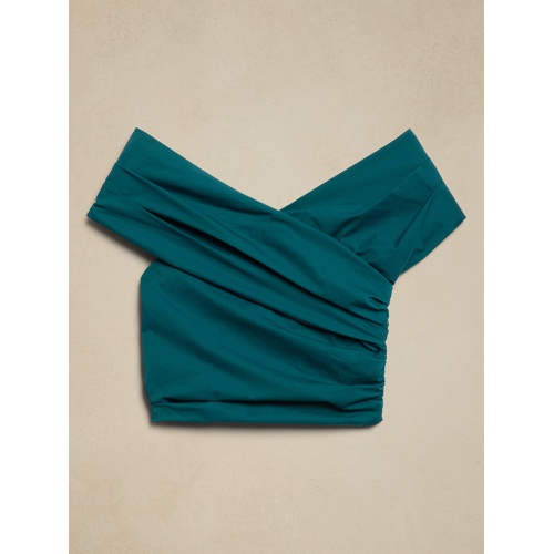 바나나리퍼블릭 Taffeta Cropped Top