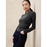 Soft Luxe Shirred-Waist Top