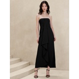 Drape-Front Maxi Dress