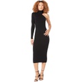 Bardot Asymmetric Sleeve Knit Dress