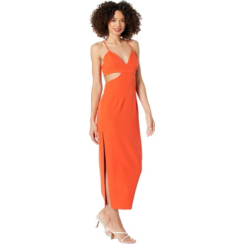  Bardot Cutout Slit Midi