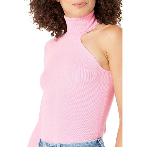  Bardot Asymmetric Sleeve Knit Top