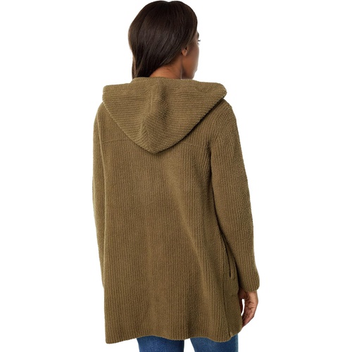  Barefoot Dreams CozyChic Button-Up Hooded Sweater