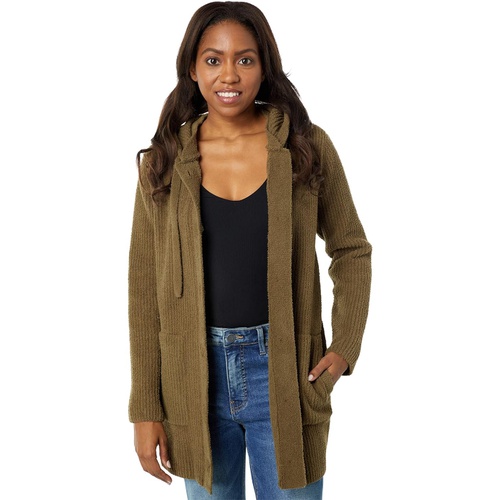  Barefoot Dreams CozyChic Button-Up Hooded Sweater