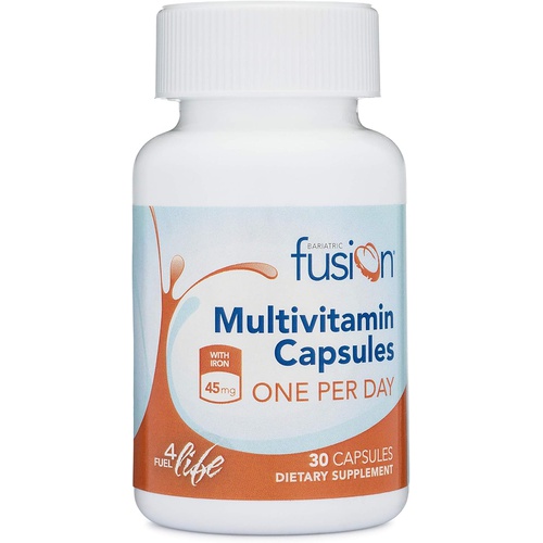  Bariatric Fusion Multivitamin with Iron ONE per Day Capsule Bariatric Vitamin for Post Bariatric Surgery Patients Including Gastric Bypass and Sleeve Gastrectomy 30 Count 1 Month S