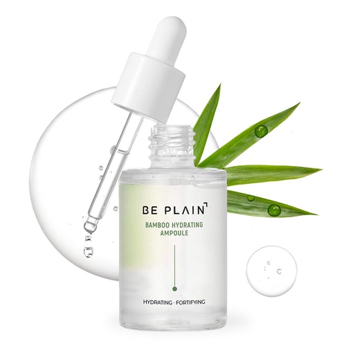  BE PLAIN Bamboo Hydrating Ampoule 1.01 fl oz. - Facial Serum with Ceramide and 80% Bamboo Water