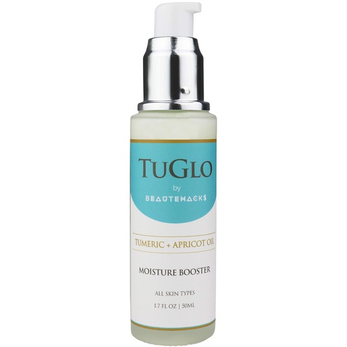  BeauteHacks TuGlo Face Moisturizer with Turmeric & Apricot Oil For All Skin Types - Moisture Booster that Hydrates, Repairs & Revitalizes Skin