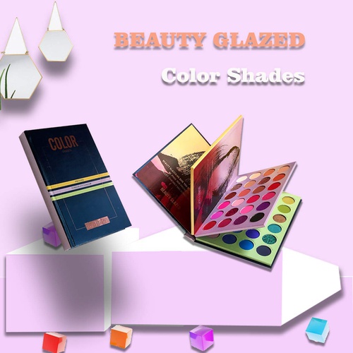  Beauty Glazed Makeup Palette Combination with 3 Layers All In One Makeup Set High Pigmented 72 Colors Pressed Powder Eyeshadow Color Shades Palette Make Up Eye Shadow