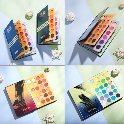  Beauty Glazed Makeup Palette Combination with 3 Layers All In One Makeup Set High Pigmented 72 Colors Pressed Powder Eyeshadow Color Shades Palette Make Up Eye Shadow