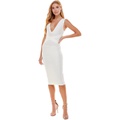 Bebe Classic Bandage V-Neck Midi Dress