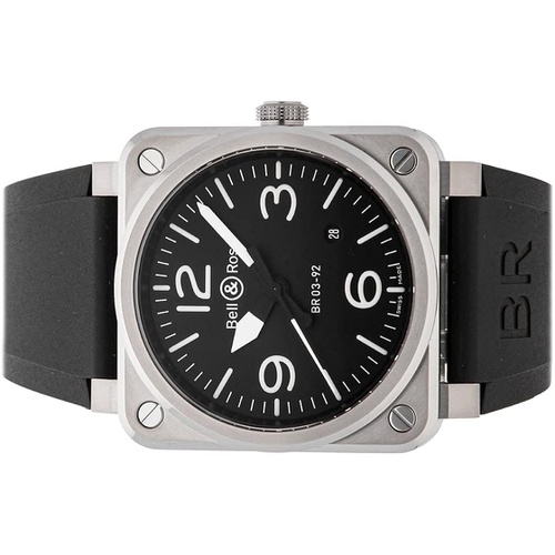  Bell & Ross BR-03 Mechanical(Automatic) Black Dial Watch BR0392-BLC-ST (Pre-Owned)