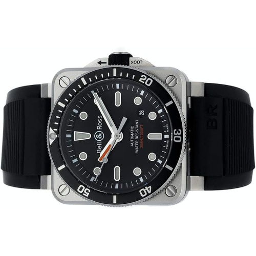  Bell & Ross BR-03 Mechanical(Automatic) Black Dial Watch BR0392-D-BL-ST/S (Pre-Owned)