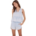 bella dahl Smocked Fray Hem Shorts