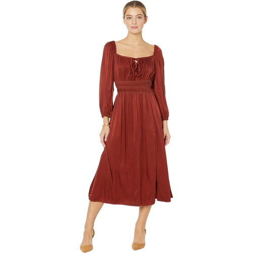  bella dahl Ruched Midi Dress with Slit