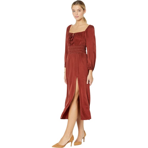  bella dahl Ruched Midi Dress with Slit