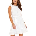 bella dahl Belted Tiered Ruffle Dress