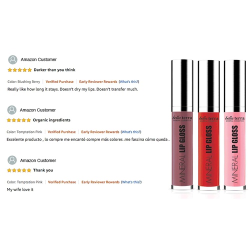  Bellaterra Cosmetics Bella Terra - Mineral Matte Lip Stain - NEW (Temptation Pink)