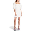 Betsey Johnson Smock Knit Poplin Sleeve Dress