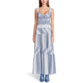 Betsey Johnson Stripe Play Yarn-Dye Cotton Tiered Maxi