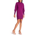 Betsey Johnson Mock Neck Wrap Front Sweaterdress