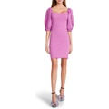 Betsey Johnson Smock Knit Poplin Sleeve Dress