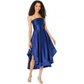 Betsy & Adam Lamour Strapless Satin Dress