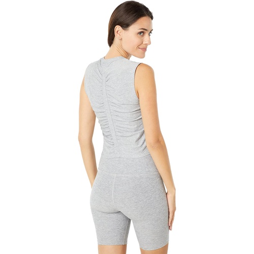  Beyond Yoga Featherweight Spacedye Ruched Down Cropped Tank