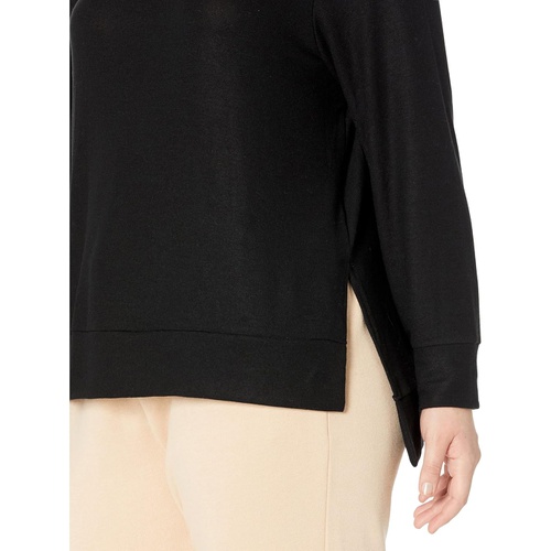  Beyond Yoga Plus Size Bopo Side Slit Long Sleeve Pullover