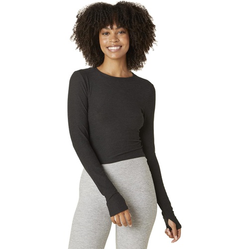  Beyond Yoga Overlap Long Sleeve Cropped Pullover