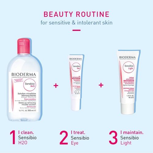  Bioderma - Sensibio H2O - Micellar Water - Cleansing and Make-Up Removing - Refreshing feeling - for Sensitive Skin