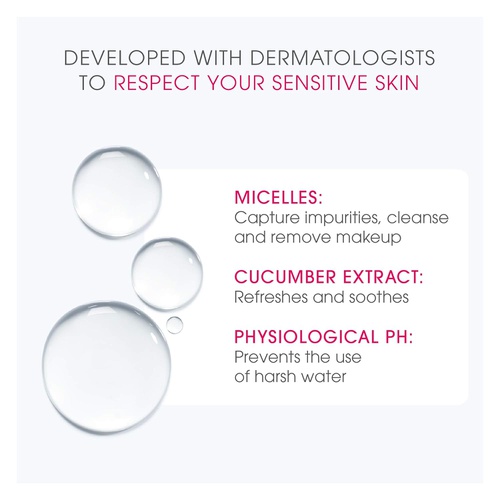  Bioderma - Sensibio H2O - Micellar Water - Cleansing and Make-Up Removing - Refreshing feeling - for Sensitive Skin