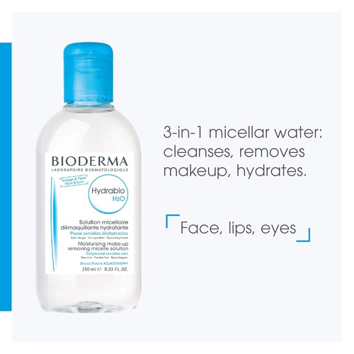  Bioderma - Hydrabio H2O - Micellar Water - Cleansing and Make-Up Removing - for Dehydrated Sensitive Skin