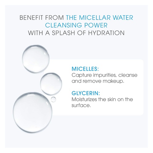  Bioderma - Hydrabio H2O - Micellar Water - Cleansing and Make-Up Removing - for Dehydrated Sensitive Skin