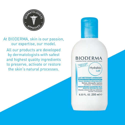  Bioderma - Hydrabio - Milk - Cleansing and Make-Up Removing - Hydrating feeling - for Dehydrated Sensitive Skin